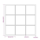 Wall Mirror Black 60x60 cm Metal 342206