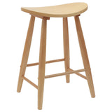 Dining Chairs 2 pcs Natural 46 x 37 x 63 cm Solid Rubber Wood 42020459