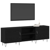 TV Cabinet Set Black Oak 150 x 30 x 50 cm Engineered Wood 862961