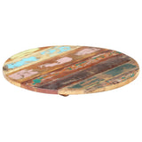 Table Top Multicolour Solid reclaimed wood 40 cm diameter 286036