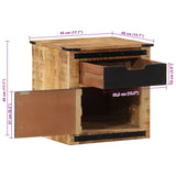Bedside Cabinet 45x40x45 cm Solid Wood Mango 358915