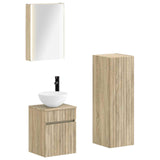 Bathroom Furniture Set 4 pcs Sonoma Oak 3407473