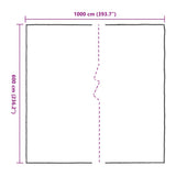 Clear Tarpaulin with Eyelets 6x10 m Polyethylene 4018575