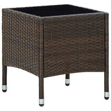 Garden Table Brown 40x40x45 cm Poly Rattan 45900