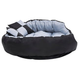 Reversible & Washable Dog Cushion Grey and Black 110x80x23 cm 171209
