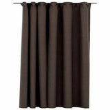 321207 Linen-Look Blackout Curtain with Hooks Taupe 290x245 cm