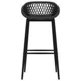 ZNTS 5 Piece Bar Set White and Black 3057431