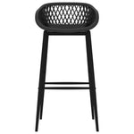 5 Piece Bar Set White and Black 3057431