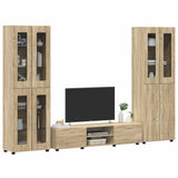 TV Cabinet Set FLORIN 3 pcs Sonoma Oak Engineered Wood 3398006