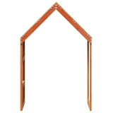 Kids' Bed Roof Wax Brown 60x99x139.5 cm Solid Wood Pine 846890