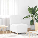 Modular Sofa Unit Armless 3 pcs White 55 x 74 x 82 cm 3399819
