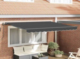 Retractable Awning Anthracite 250 x 200 cm Fabric 3329370