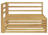 Outdoor Corner Sofa Solid Acacia Wood White 83 x 83 x 73 cm 901571