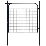 ZNTS Garden Fence Gate 100x100 cm Anthracite 142293