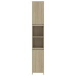 ZNTS Bathroom Cabinet Sonoma Oak 30x30x183.5 cm Engineered Wood 802672