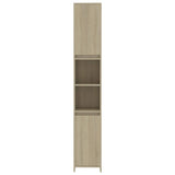 ZNTS Bathroom Cabinet Sonoma Oak 30x30x183.5 cm Engineered Wood 802672