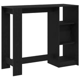 Bar Table Black Oak 124 x 46 x 103.5 cm Engineered Wood 868077