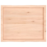 Table Top 80x60x cm Untreated Solid Wood Live Edge 363880