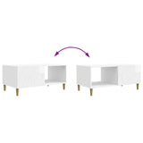 Coffee Table High Gloss White 90 x 50 x 40 cm Engineered Wood 895189