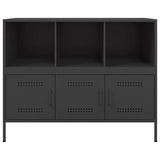Sideboard Black 100.5x39x79 cm Steel 843090