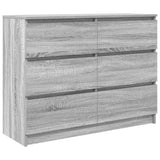 Sideboard Grey Sonoma 100x35x76 cm Engineered Wood 3328503