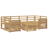 Outdoor Sofa Set 7 pcs White Solid Acacia Wood 3391479