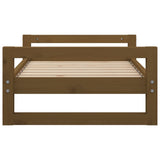 Dog Bed Honey Brown 75.5x55.5x28 cm Solid Pine Wood 821480