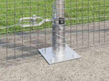 Welded Wire Fence with Concrete Base 25 x 1.5 m Silver Mesh 3352330