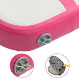 Inflatable Gymnastics Mat with Pump 60x100x15 cm PVC Pink 92652