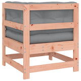 Corner Sofa with Cushions Solid Wood Douglas 825546