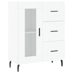 Highboard White 69.5x34x180 cm Engineered Wood 3189525