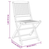 3 Piece Balcony Set Solid Wood Acacia 366373