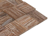 Wall Panel 11 pcs Natural 30 x 30 x 2 cm 42046460