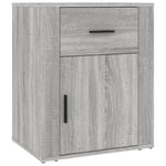 ZNTS Bedside Cabinet Grey Sonoma 50x36x60 cm Engineered Wood 816726