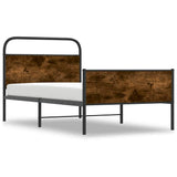 Bed Frame without Mattress 100x190 cm Sonoma Oak Engineered Wood 4100386