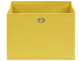 Storage Boxes 10 pcs Non-woven Fabric 28x28x28 cm Yellow 325225