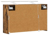 Bathroom Mirror Cabinet Smoked Oak 60 x 14.5 x 50 cm 889083