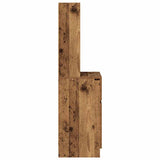 Bedside Cabinet Old Wood 39x35x125 cm Engineered Wood 861317