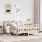 Bed Frame without Mattress 140x200 cm Solid Wood Pine 3305761