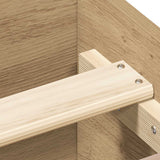 Bed Frame Artisan Oak Engineered wood, Solid pinewood Double 3328741