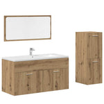 ZNTS 3 Piece Bathroom Furniture Set Artisan Oak Engineered Wood 3328594