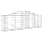 Arched Gabion Baskets 12 pcs 200x30x60/80 cm Galvanised Iron 3145398