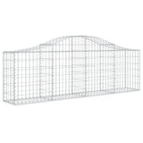 Arched Gabion Baskets 12 pcs 200x30x60/80 cm Galvanised Iron 3145398