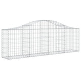 Arched Gabion Baskets 8 pcs 200x30x60/80 cm Galvanised Iron 3145394