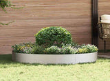 Planter Ring Silver 120 x 120 x 20 cm Stainless Steel 873642