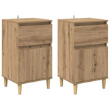 Bedside Cabinet with Drawer 2 pcs Artisan Oak 40 x 35 x 70 cm 881236