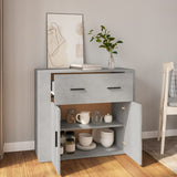 Sideboard Concrete Grey 80x33x70 cm Engineered Wood 816572