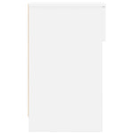 ZNTS Bedside Cabinet with Drawer White 20x36x60 cm 858695