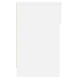 ZNTS Bedside Cabinet with Drawer White 20x36x60 cm 858695