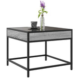 Coffee Table with Infinity LED Grey Sonoma 50x50x41 cm 847680
